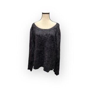 Women’s Becxy B 90’s Style Fuzzy Furry Sweater L Oversized